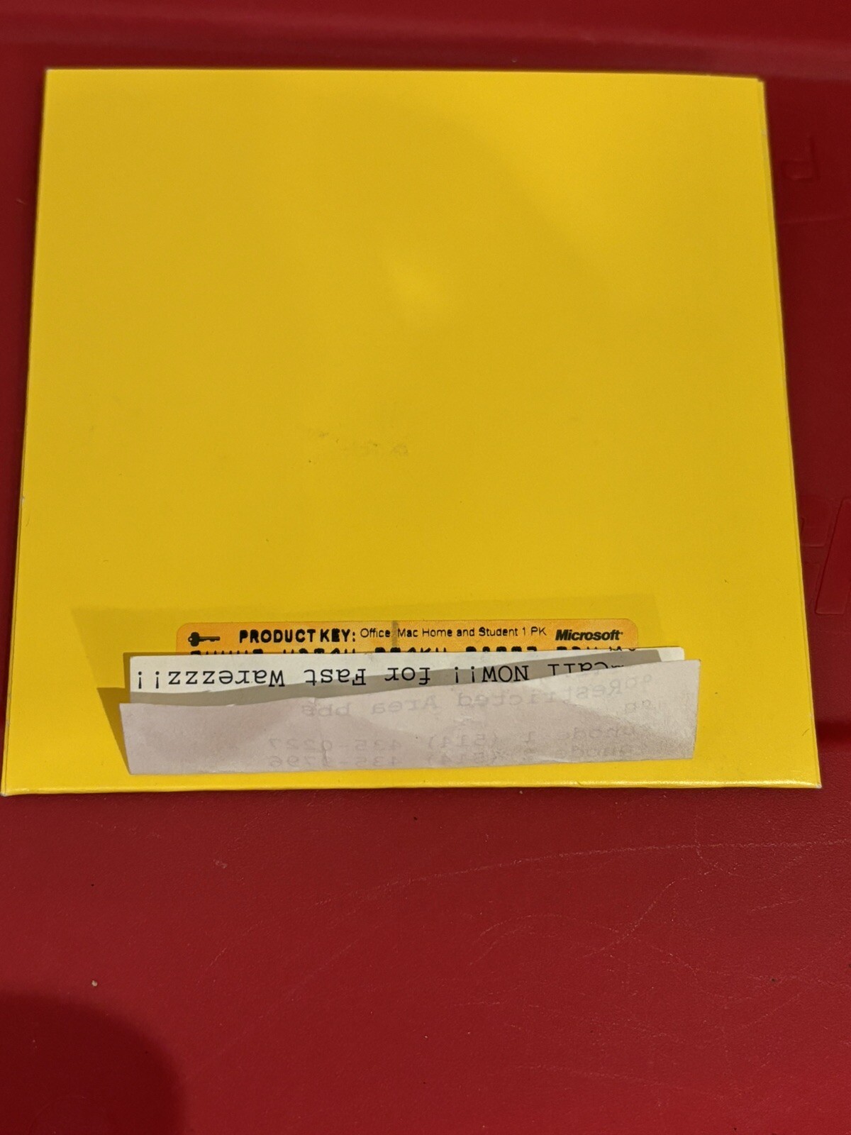 Microsoft Office Mac 2011 Francais / French CD With Product Key