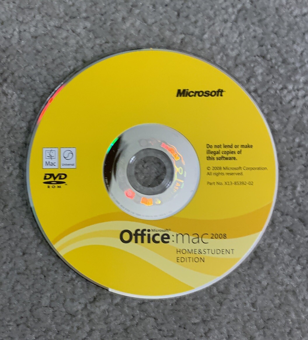 Microsoft Office Mac 2008 Home and Student Edition