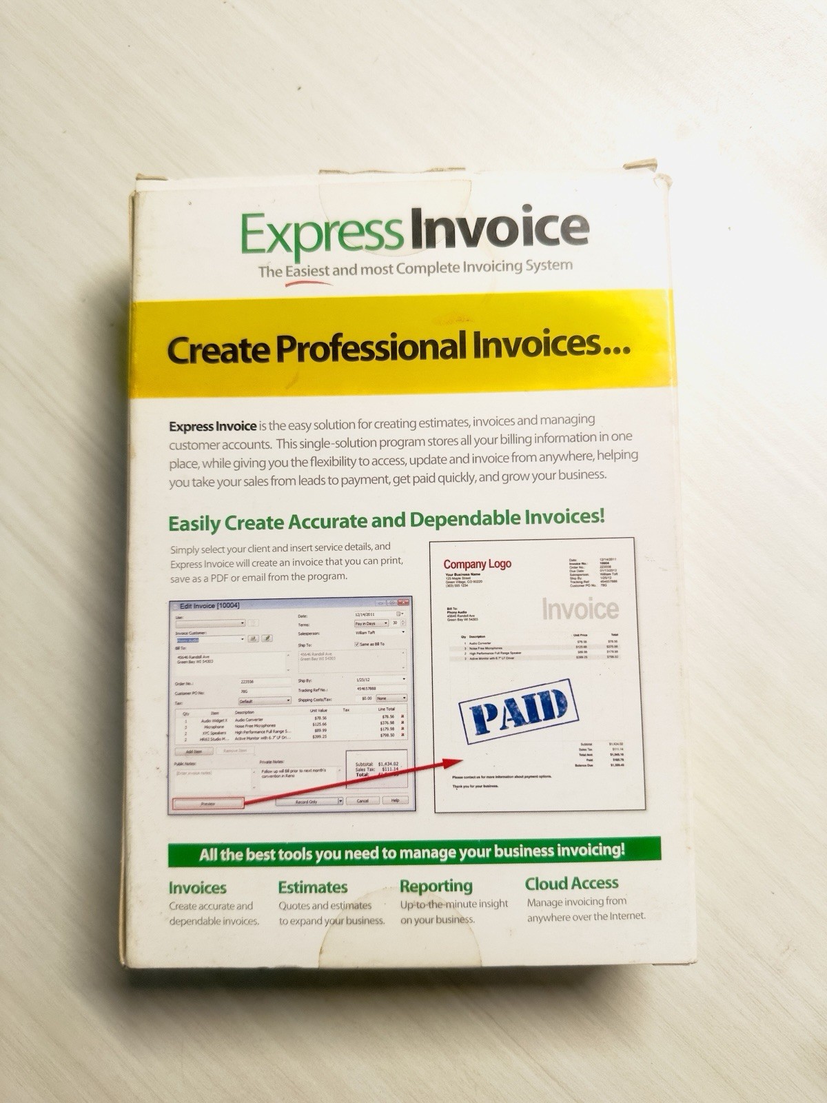 NCH Express Invoice Software For Windows/Mac Simple & Easy To Use Cloud Access