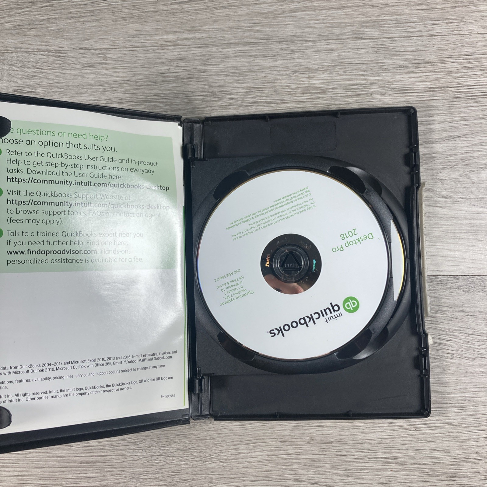 INTUIT QUICKBOOKS DESKTOP PRO 2018 FOR WINDOWS – RETAIL BOX – 1 USER