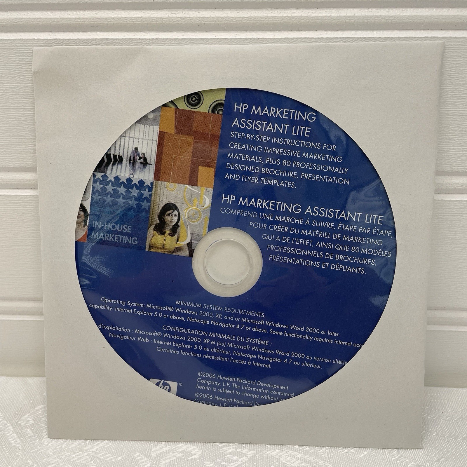 Hp Marketing Assistant Lite Cd, Hp Business Communication Papers – Brand New