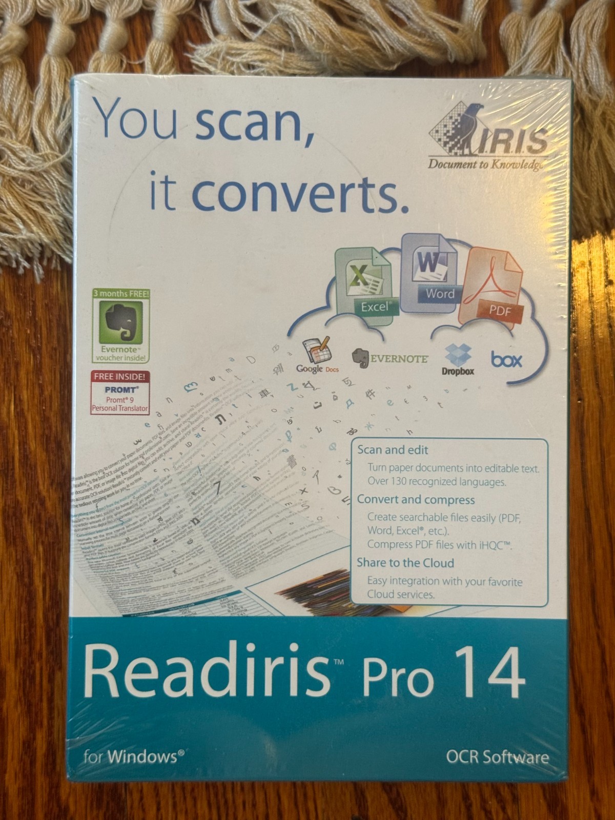 Readiris Pro 14 Sealed In Box for Windows OCR Software By: I.R.I.S.