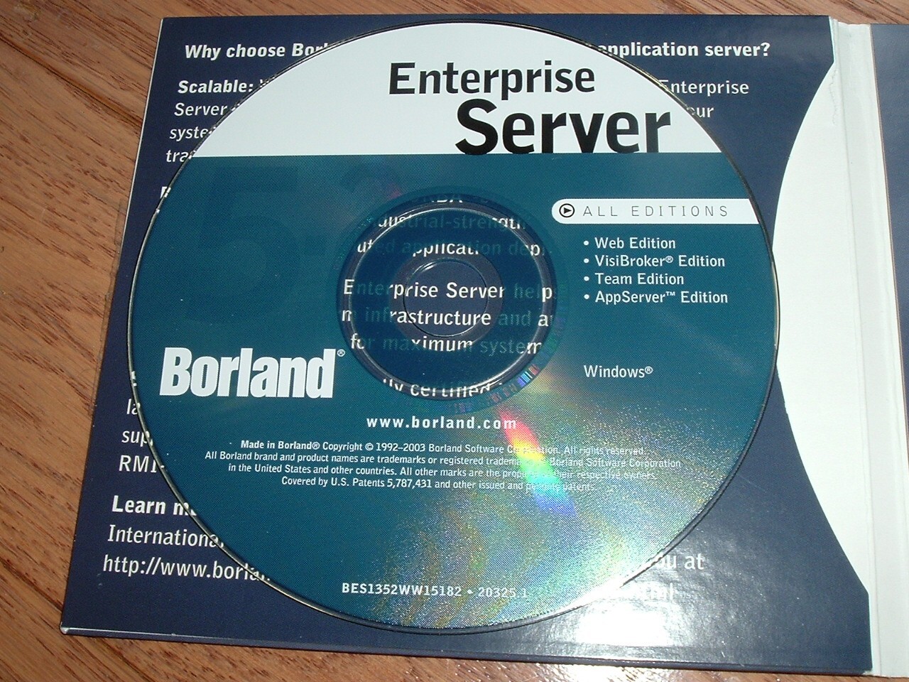 Borland Enterprise Server Appserver ed. for Windows,Linux,Solaris,HP-UX,IBM AIX