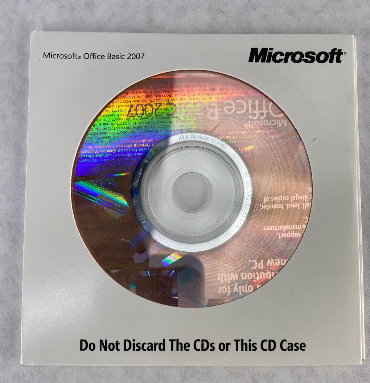 Microsoft Office 2007 Basic Edition BE UNSEALED English for Dell 0YY660 Windows