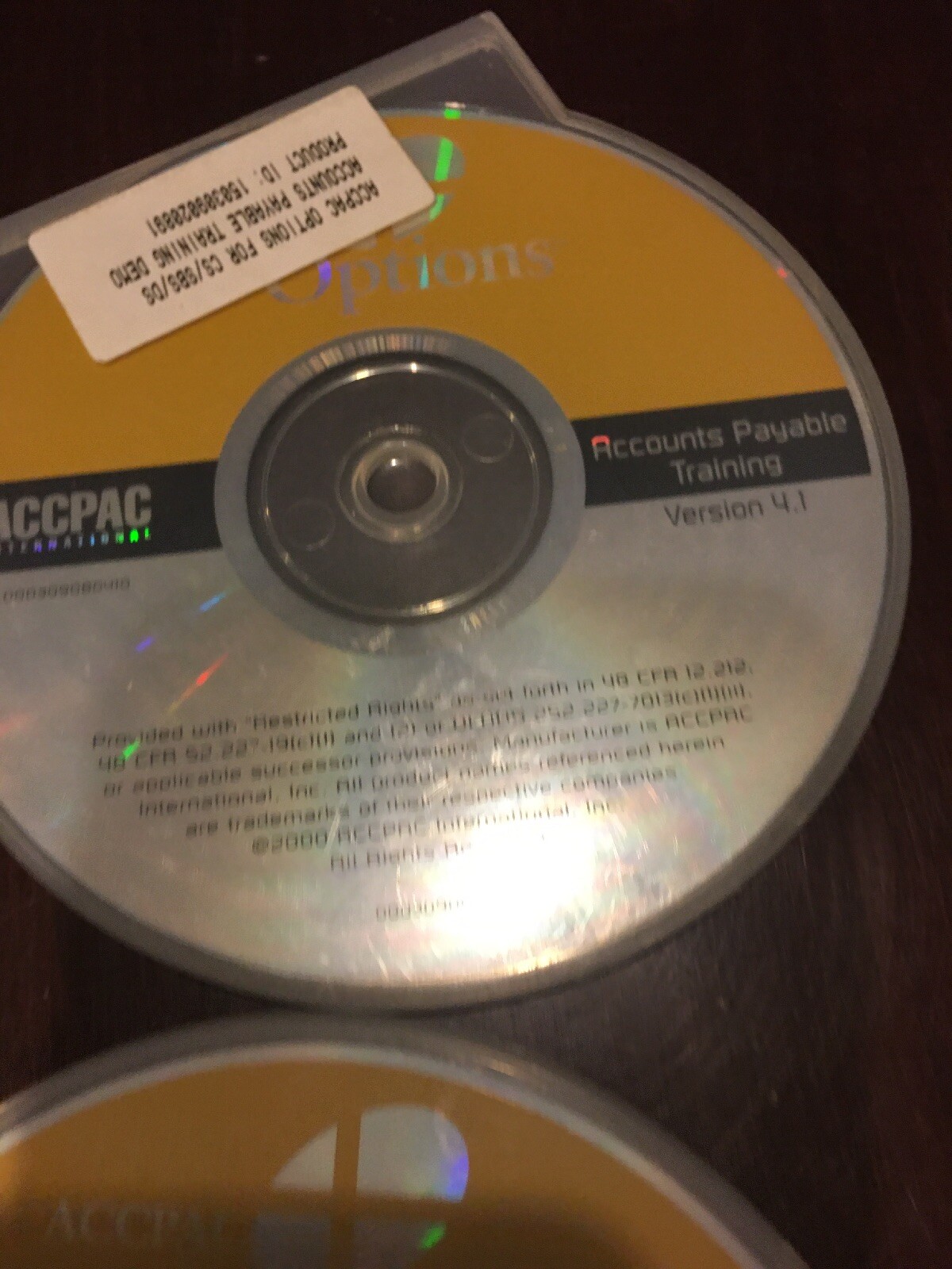 $6500 Brand New. Accpac Options. Training CDs For SM, GL,AP,AR,OE,PO,PROVIDES