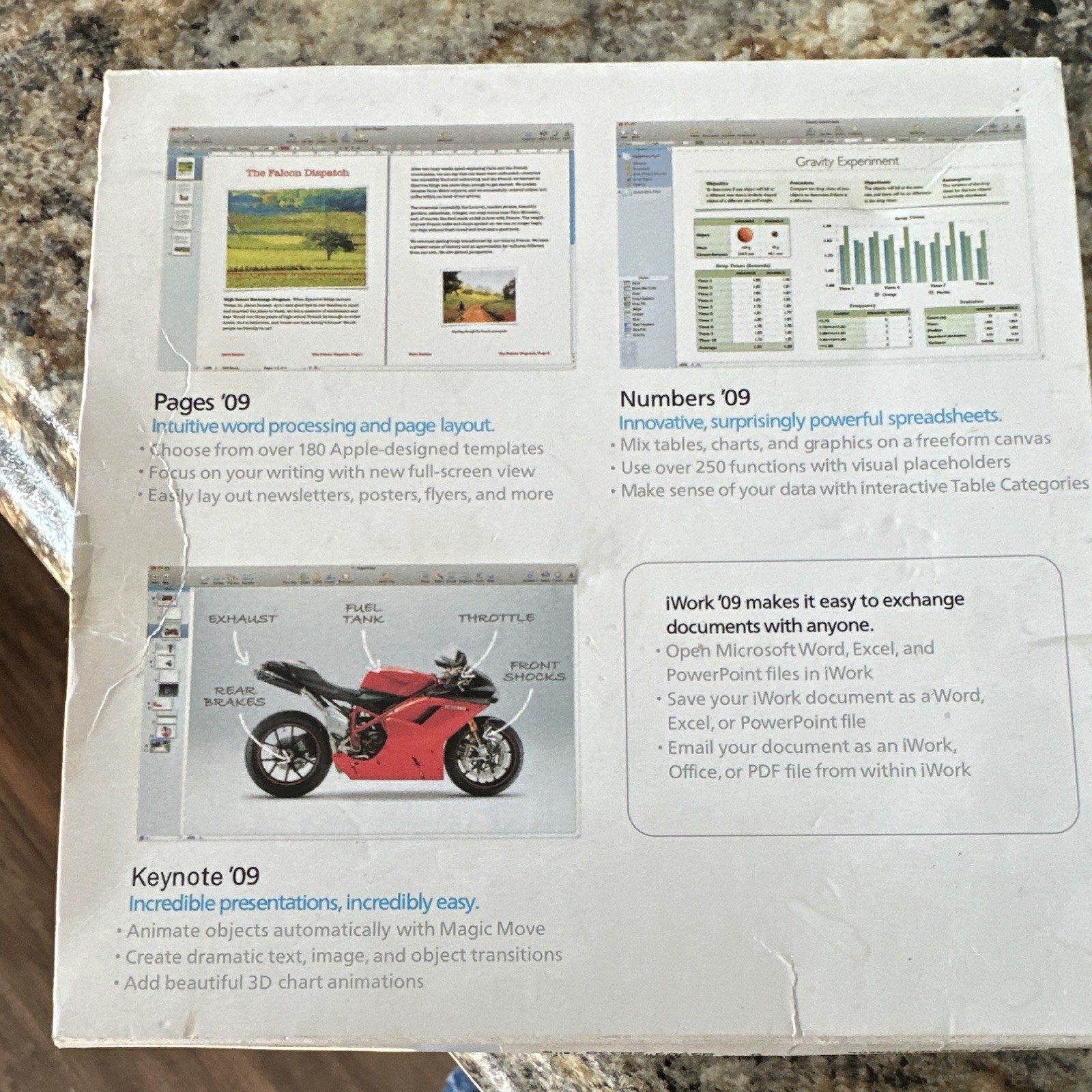 Apple iWork ’09 Office Suite for Mac DVD Retail English MB942Z/A