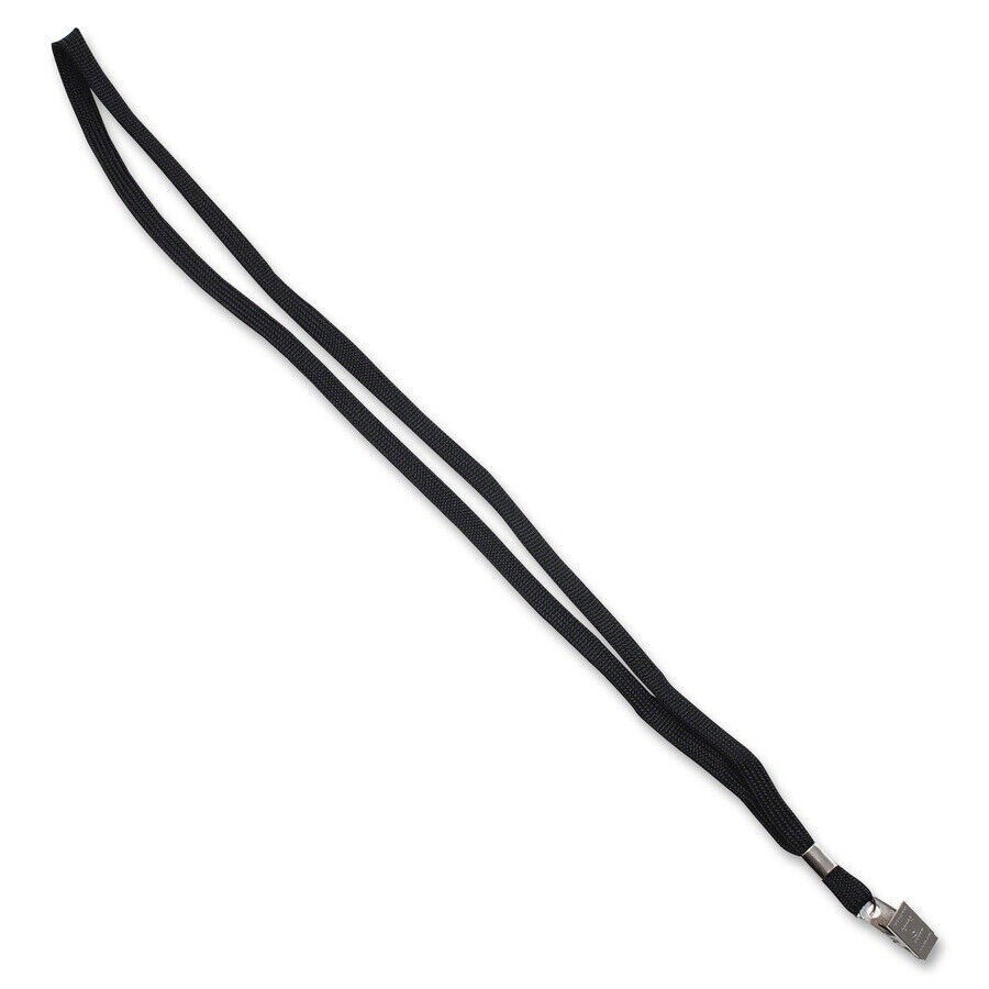 10 Advantus Neck Lanyard With Clip For Badges – Black (75401)(2J)