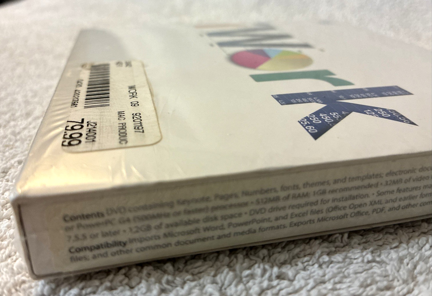 Apple iWork ’09 (Retail) – Full Version for Mac MB942Z/A New Sealed