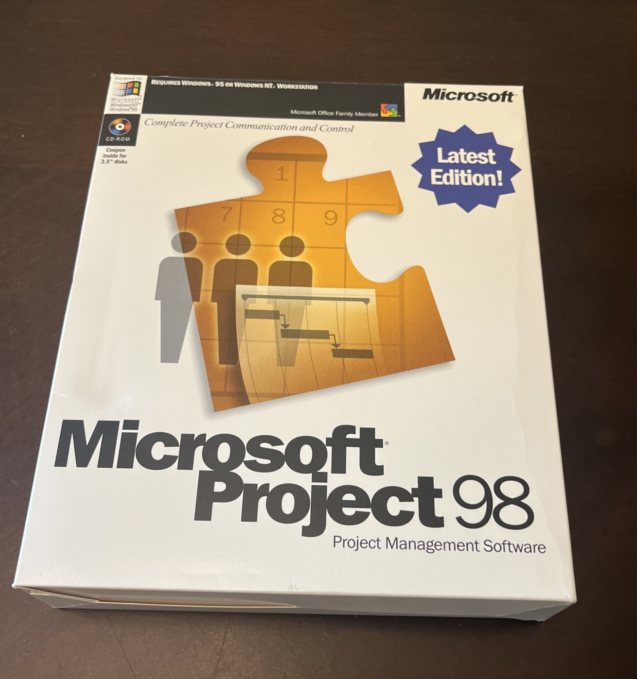 Microsoft Project 98 Latest Edition Project Management Software Windows 95 Or NT