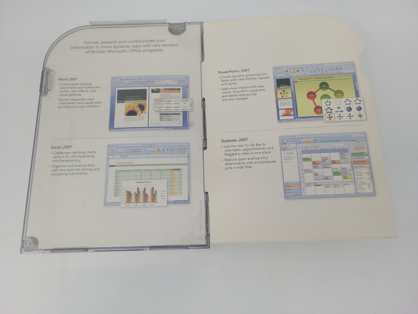 Microsoft Office Home and Student 2007 – Full Retail Box w/ Disc + Product Key