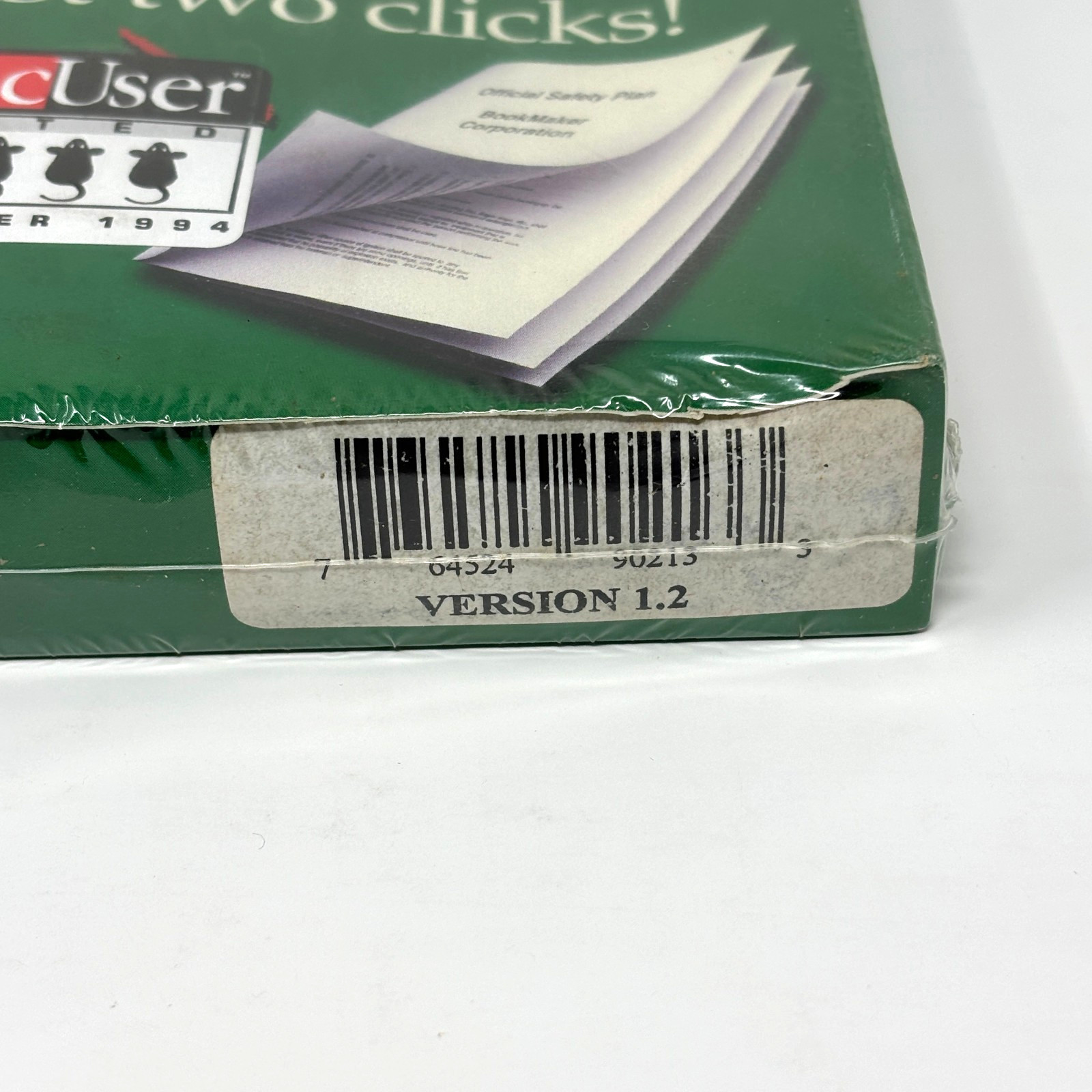 Vintage 90s Sealed Clickbook 1.2 for the Macintosh Software – Bookmaker