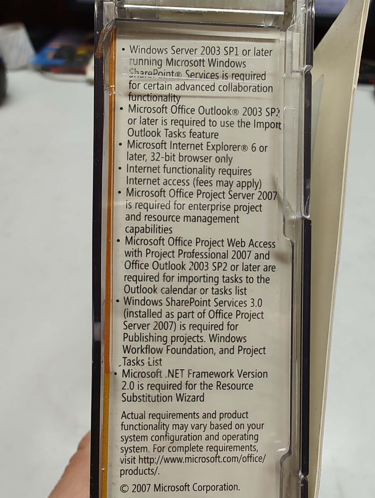 NEW Microsoft Office Project Professional 2007 SKU H30-01823 Retail Box, Upgrade