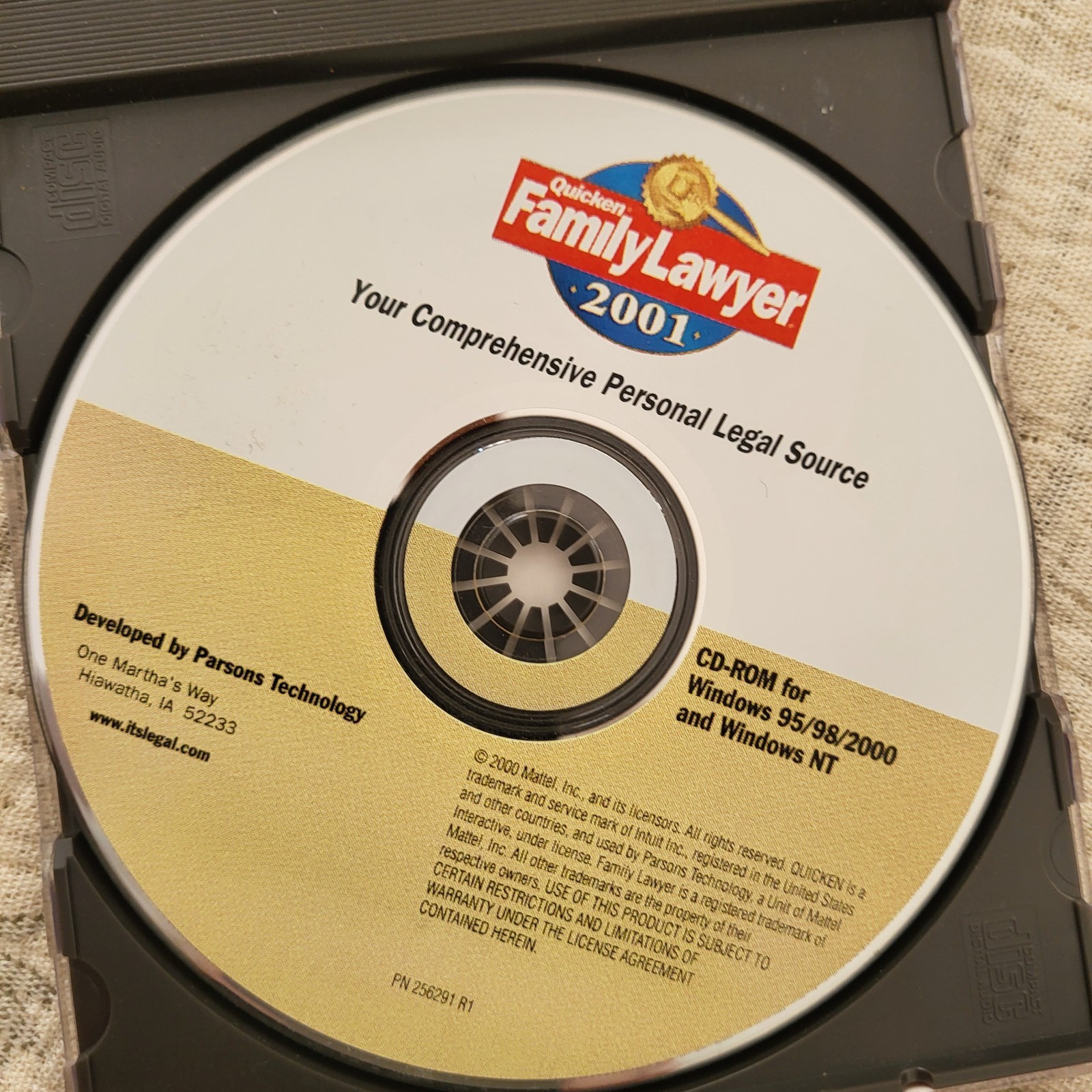Quicken Family Lawyer Software -CD-ROM – Legal Forms – 2001