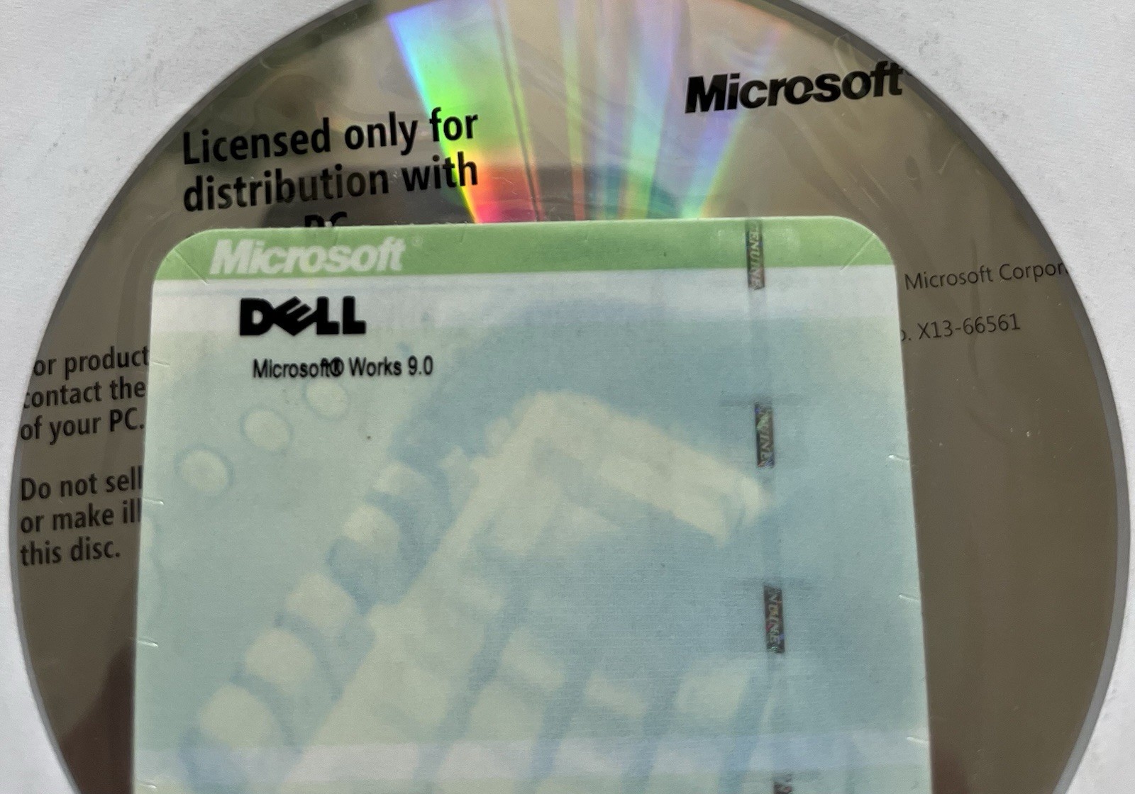 Microsoft Works 9 Software CD-ROM OEM New PC X13-66561