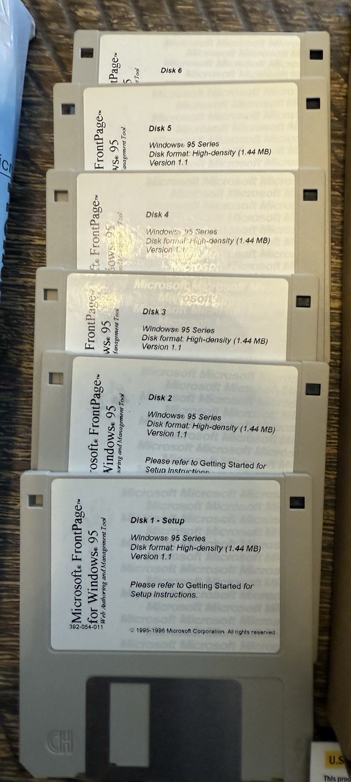 Microsoft Frontpage For Windows 95 3.5” Floppy Brand CIB Hard To Find