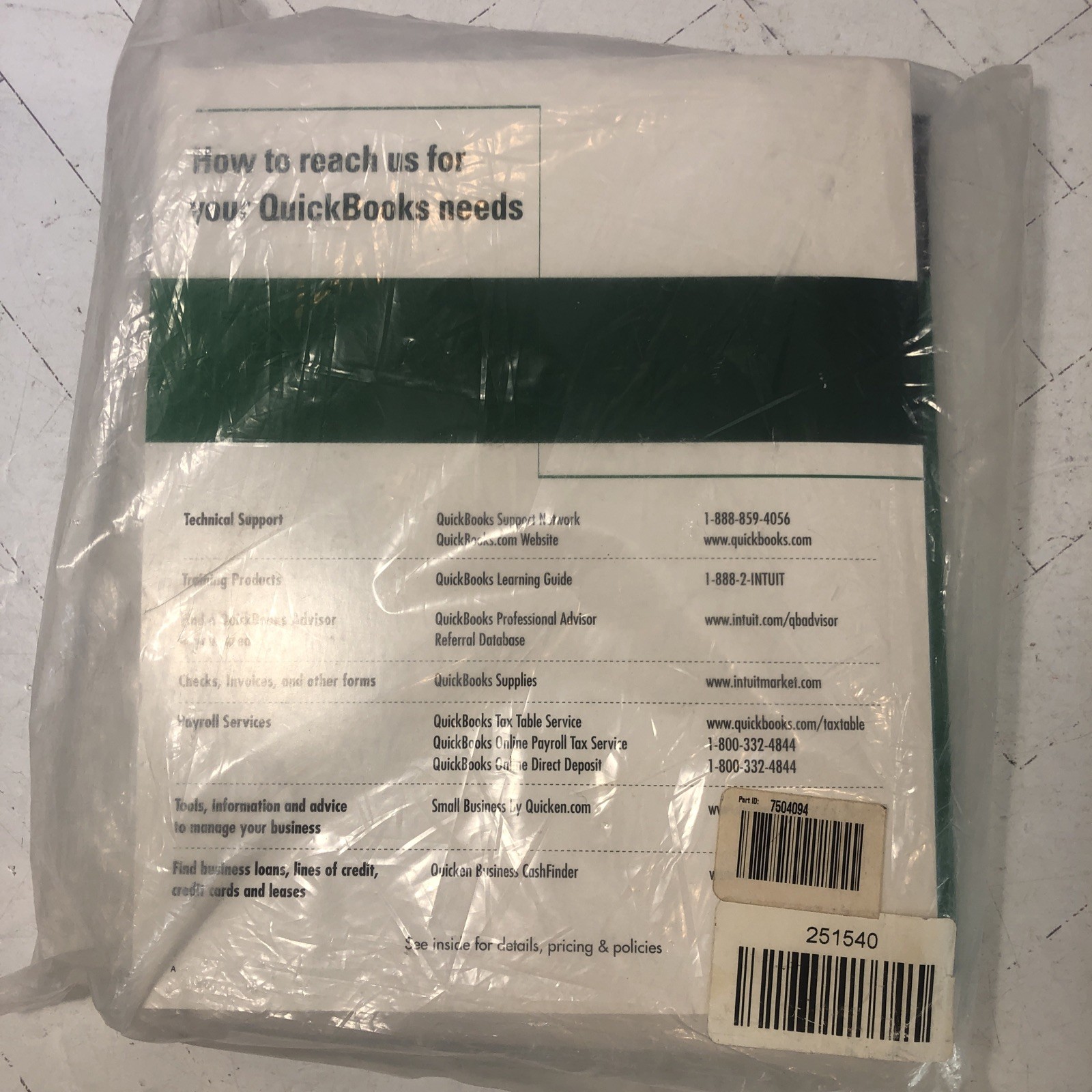 Quickbooks Pro 1998 Version 6.0 Windows 95/98 Quicken Software SEALED
