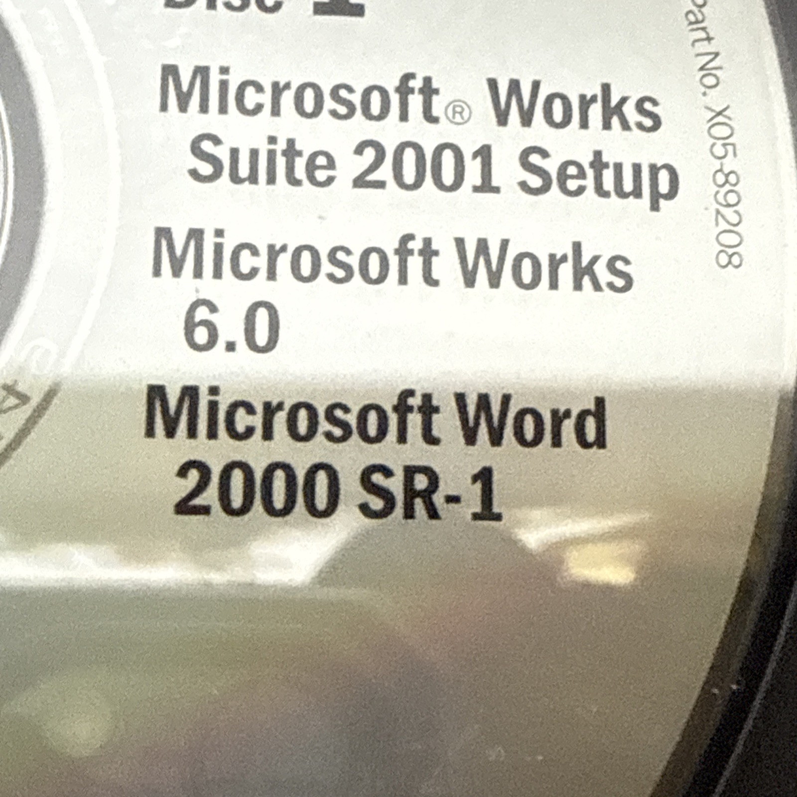 Microsoft Works Suite 2001 Windows PC CD-ROM 6 Disc Set – Word, Works 6.0