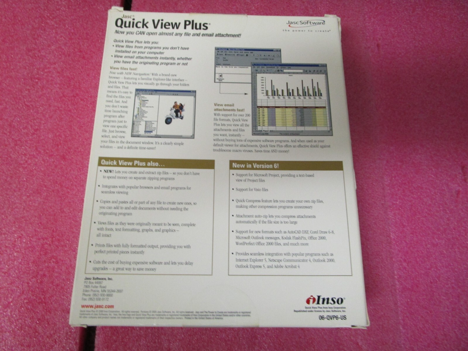 Jasc Quick View Plus Version 6 in Retail Box, CD is Factory Sealed in Case