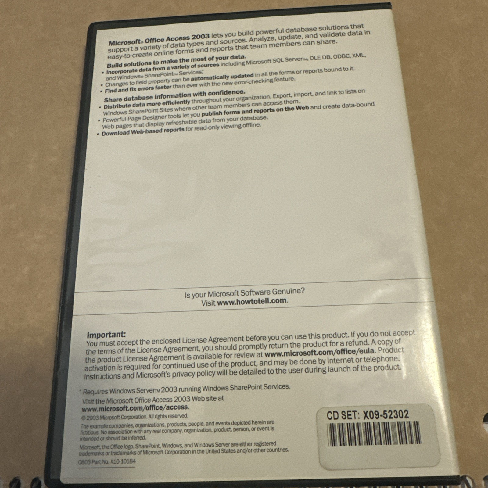 Microsoft Office – Access 2003
