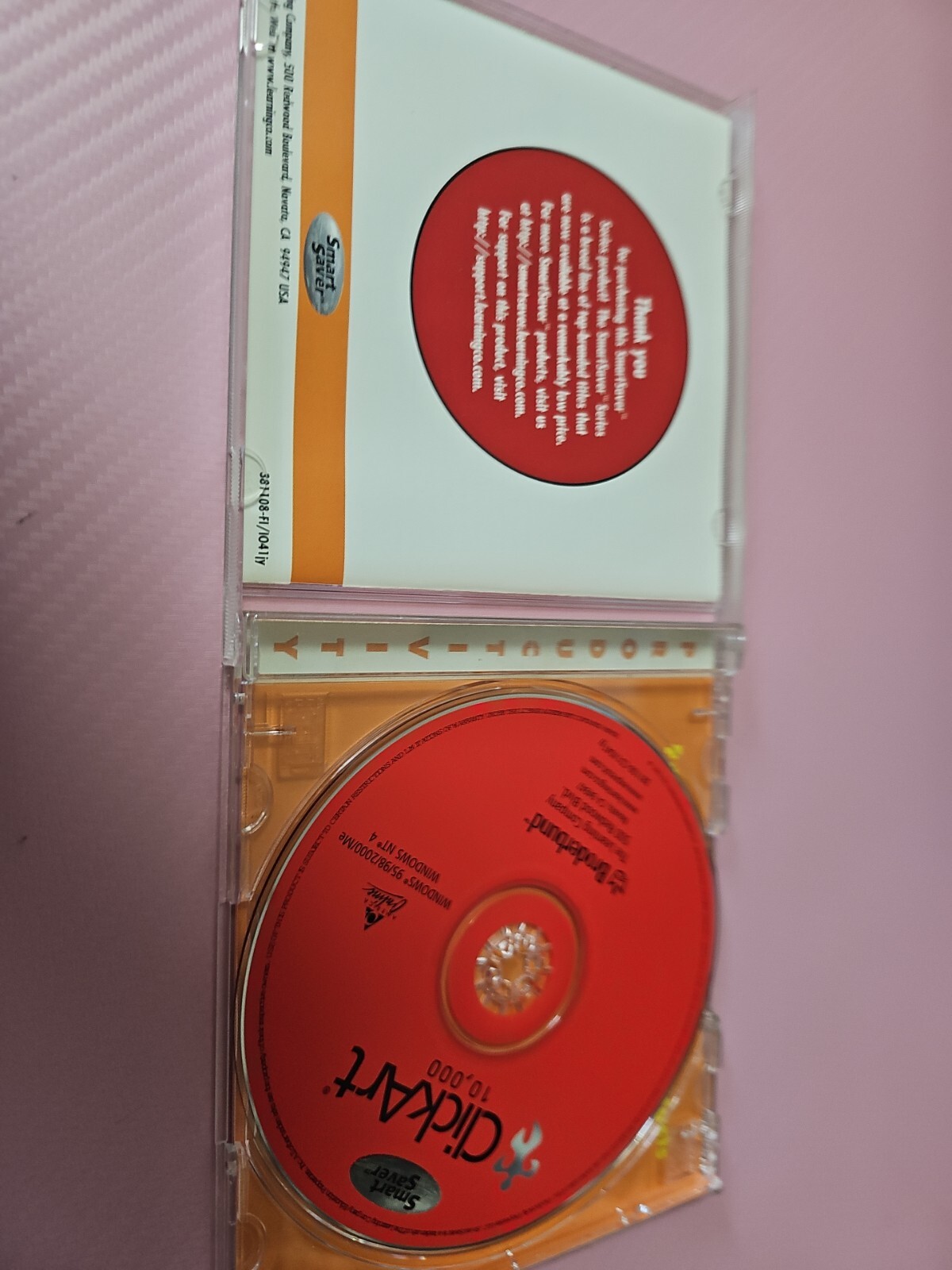 ClickArt 10,000 Smart Saver Broderbund 2001 PC windows NIP AOL PC ROM