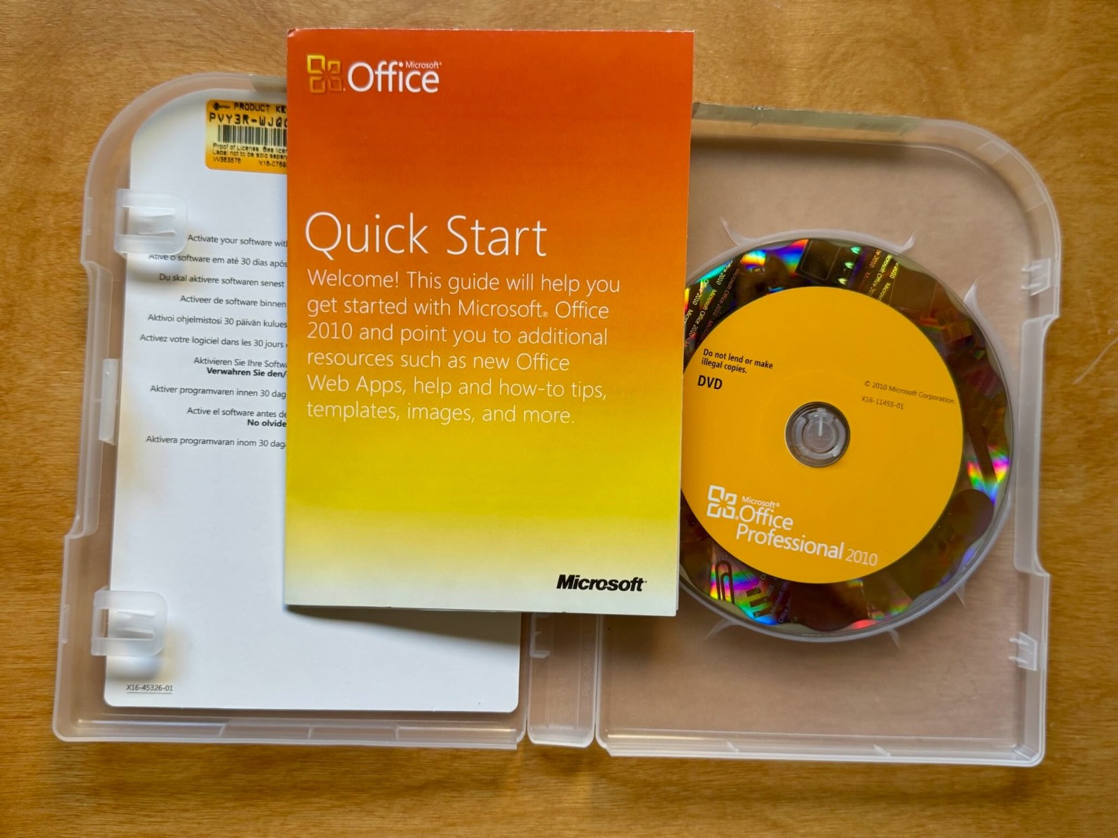 Microsoft Office Professional 2010 Retail FULL VERSION with CD Key, Pre-Owned