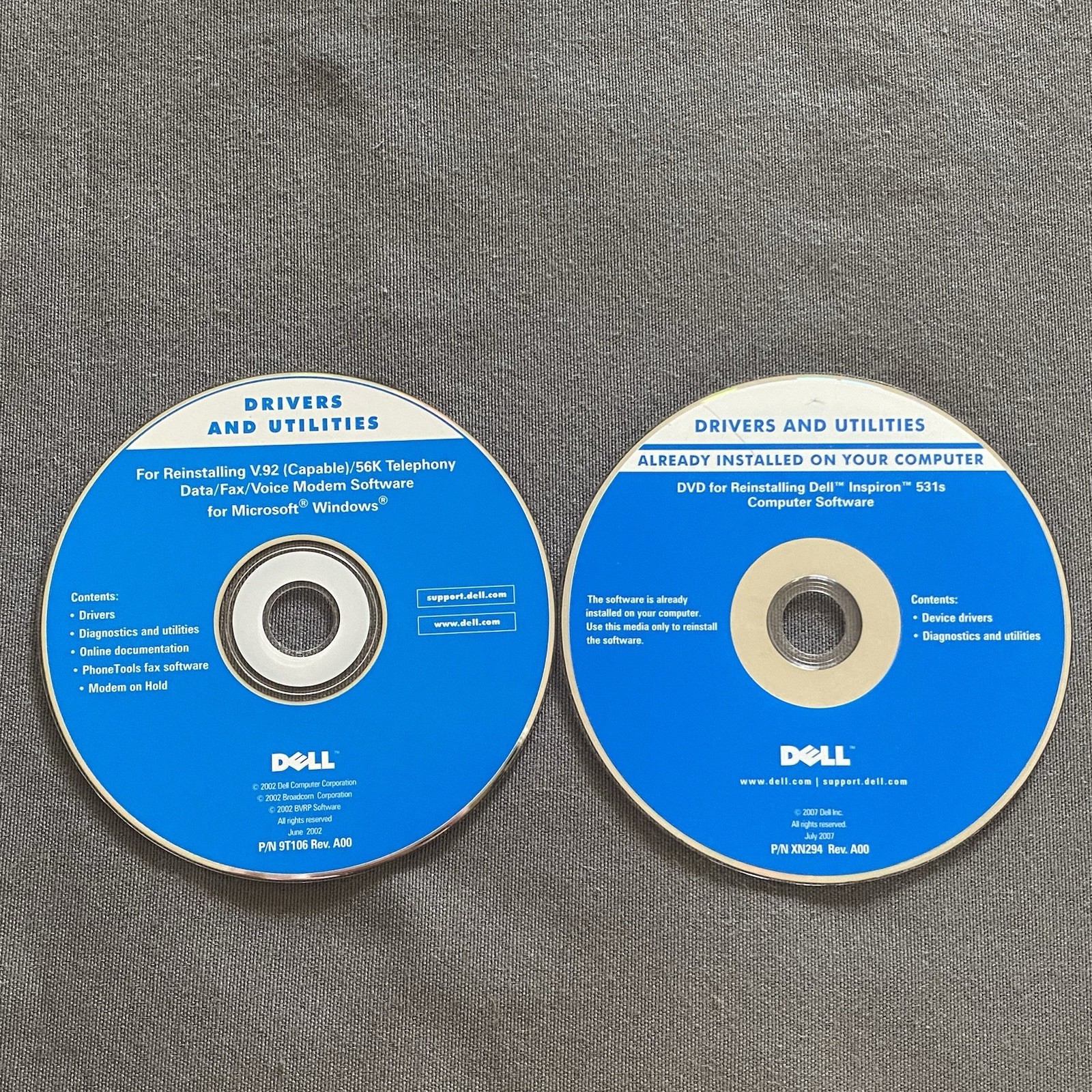 Computer Discs Lot Of 7 Dell HP Emachines MGI Photo Finish – Untested – Tech