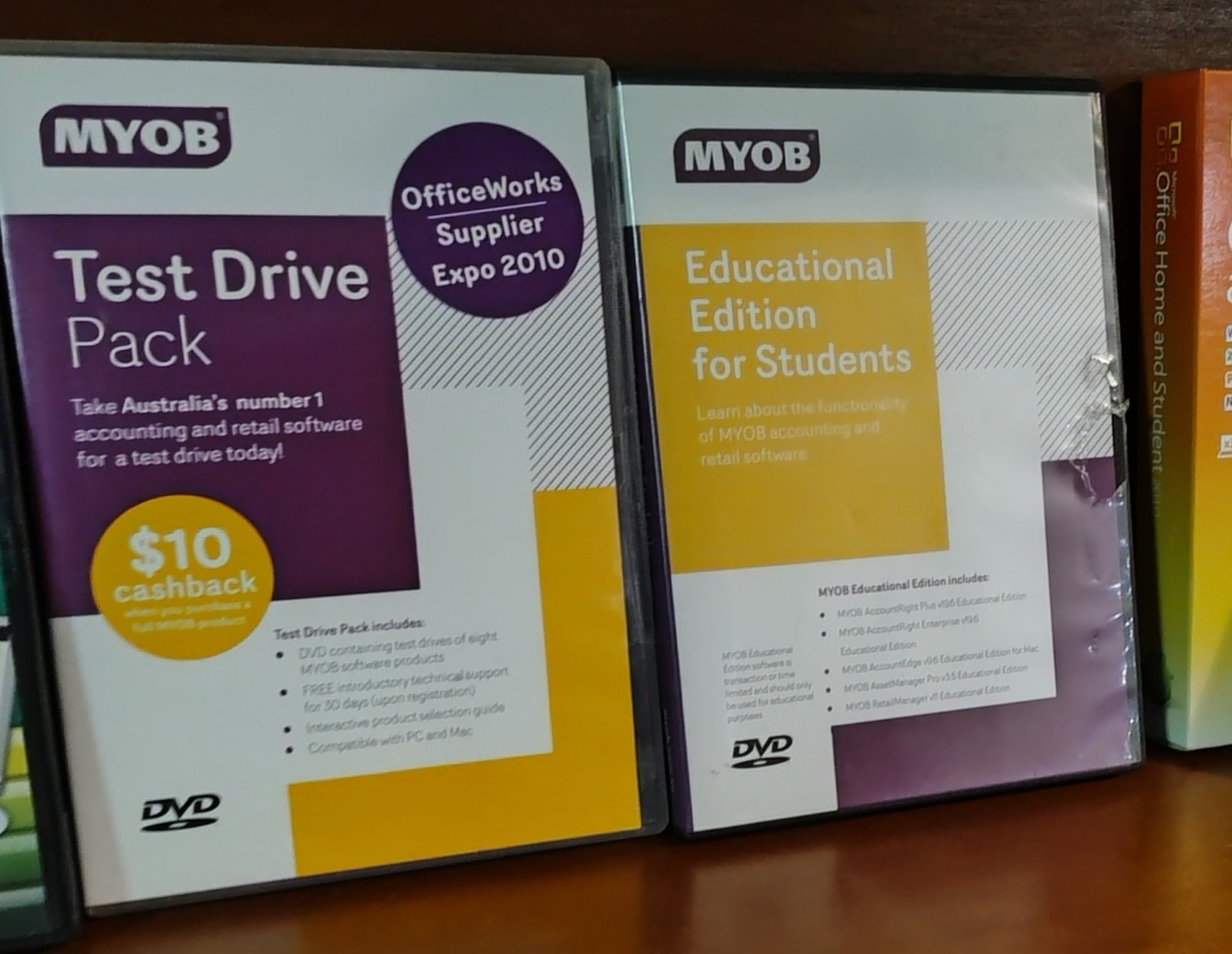 MYOB Software Bundle – Test Drive Pack + Educational Edition – Vintage Training