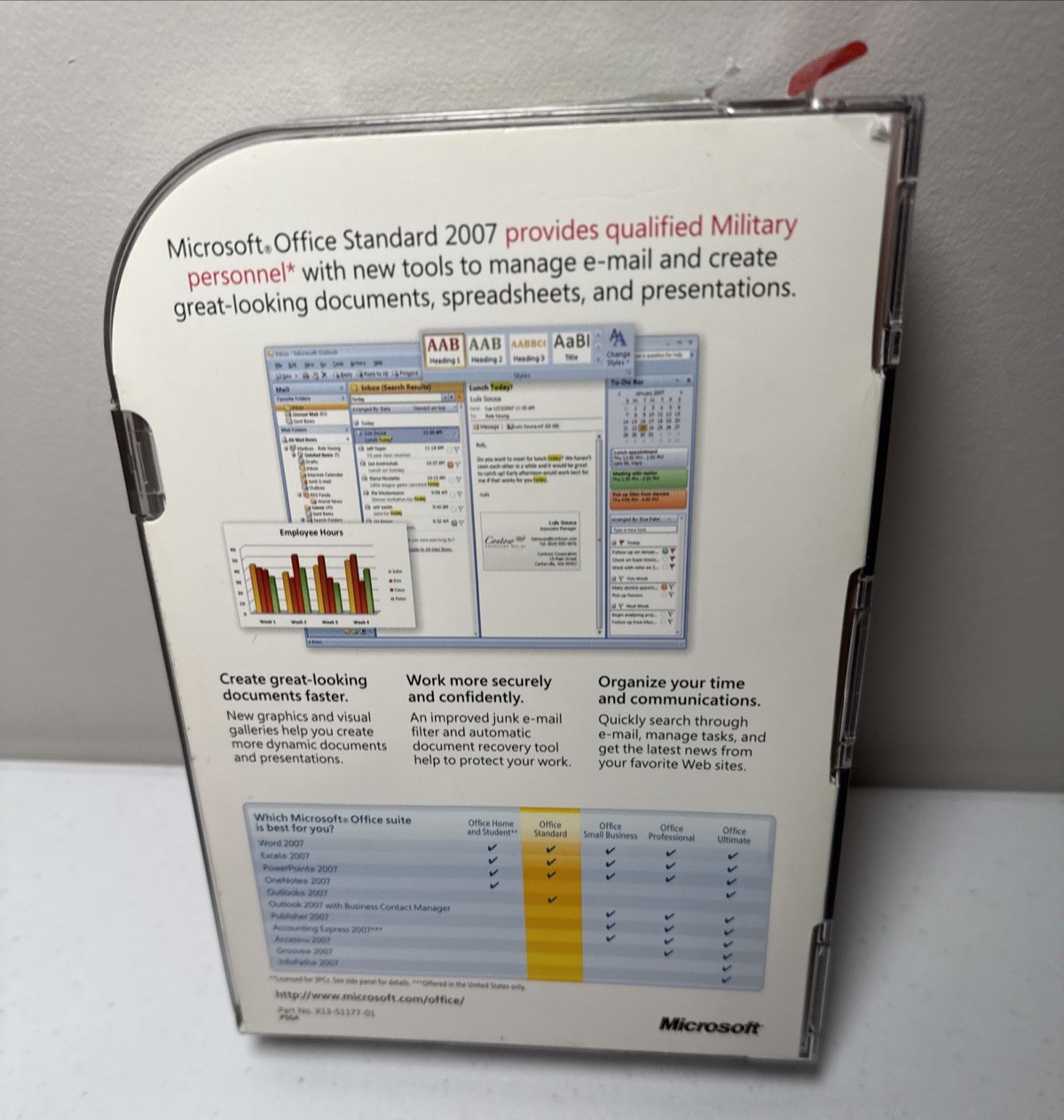 Microsoft Office Standard 2007 (Military Appreciation Edition) W/ Product Key