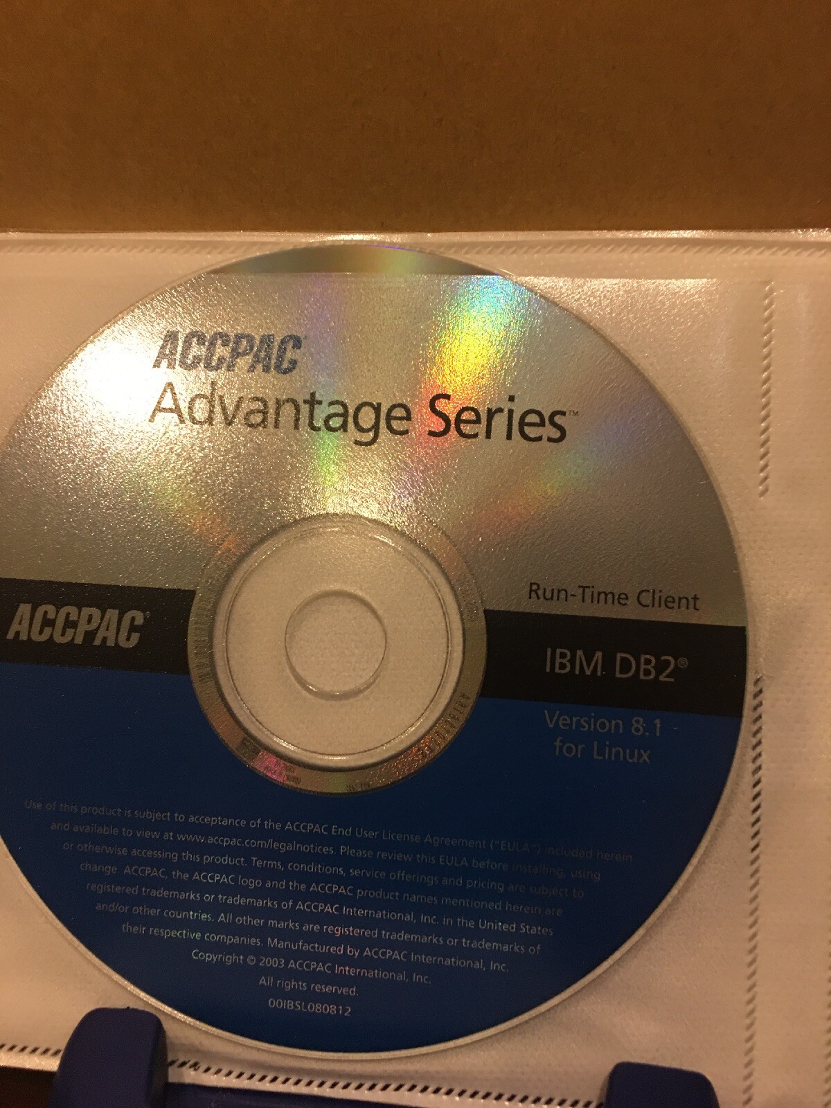 RARE Brand New ACCPAC Advantage Series for IBM DB2 Master CDs. Windows And Linux