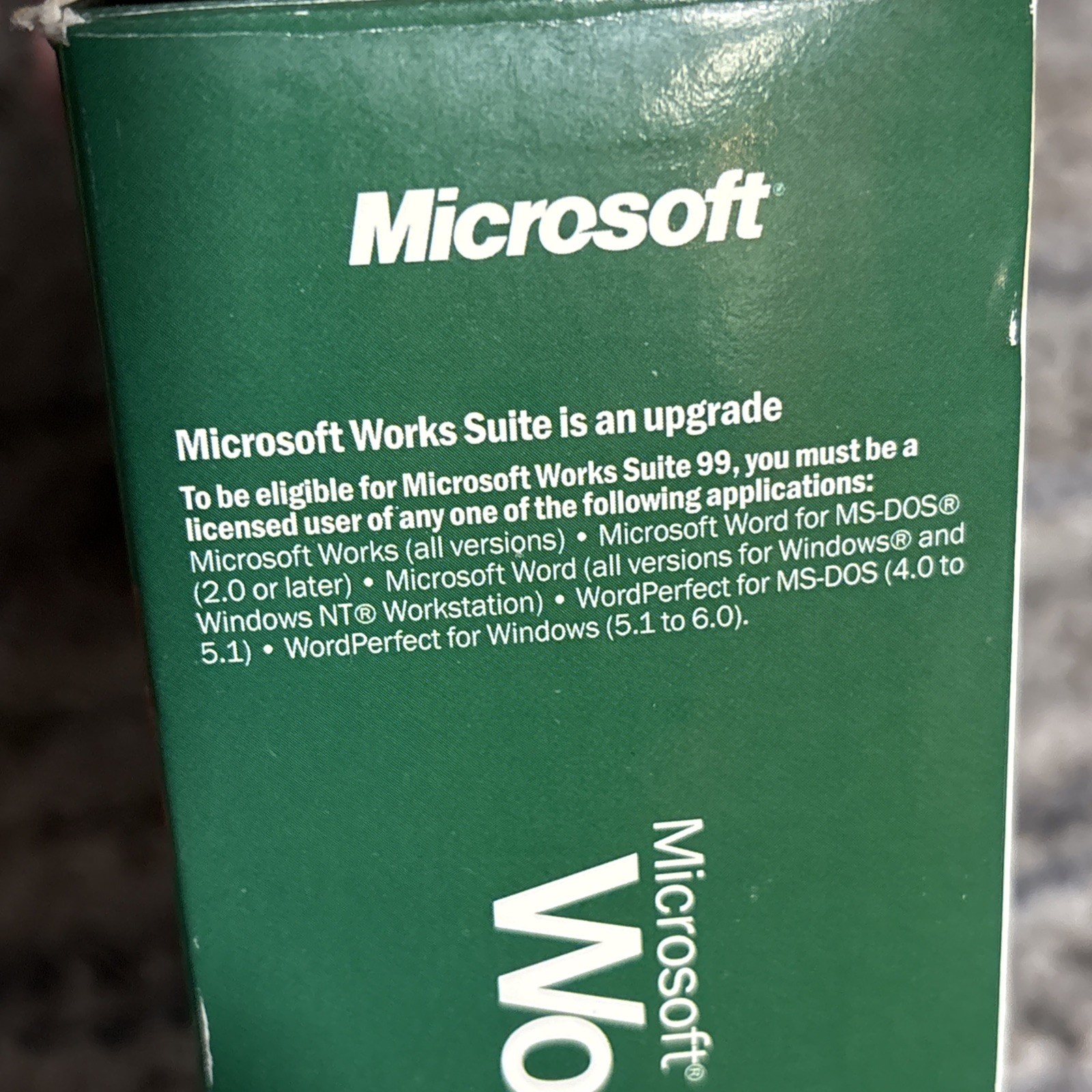 Microsoft Works Suite 99, CD Key, Retail Box For Windows 95 Or Later +Streets 98