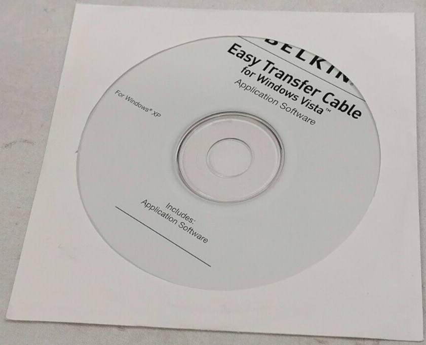 Belkin Easy Transfer Cable Application Software & Install Guide P/N: F5U258