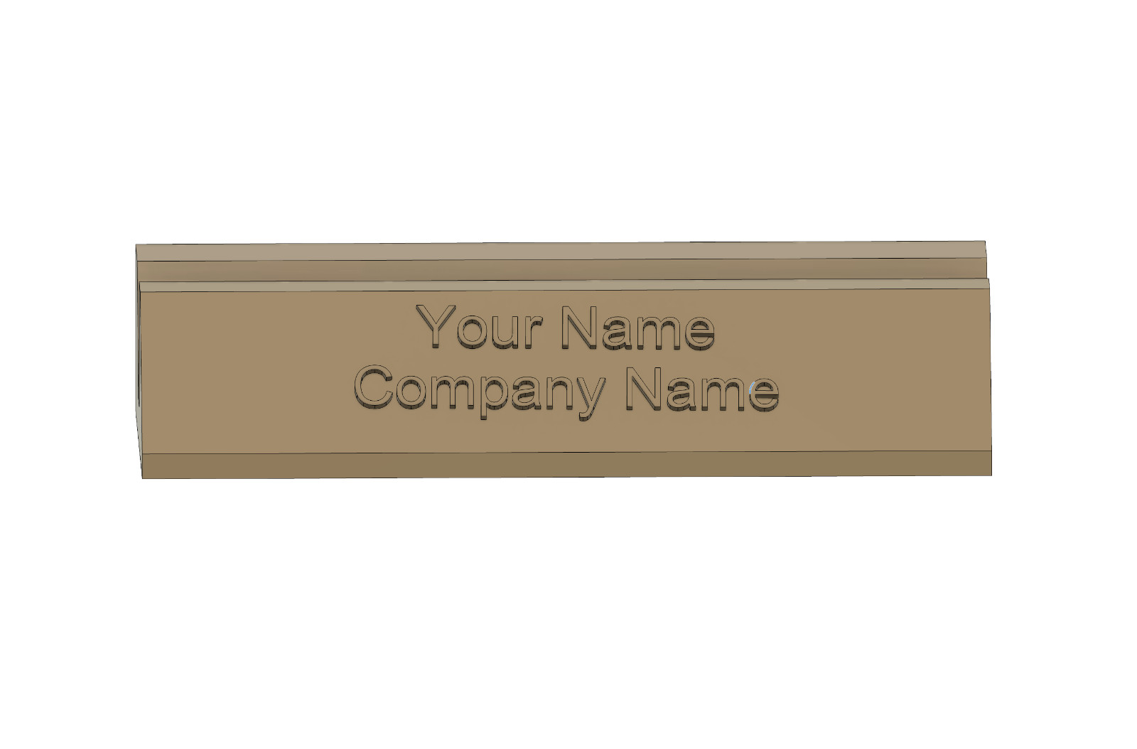 Custom 3D Printed Business Card Holder – Personalized Nameplate – Desk Organizer