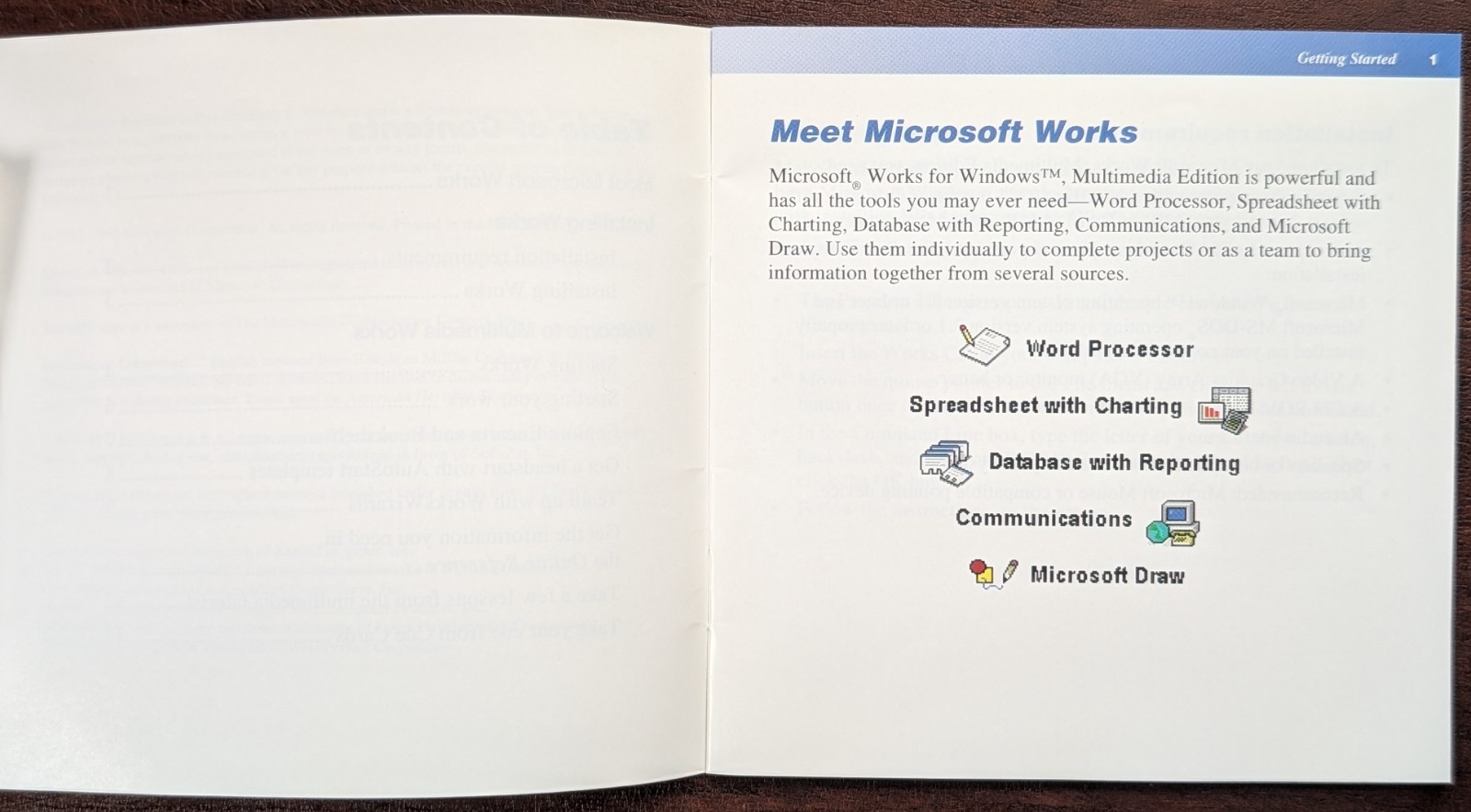 Microsoft Works Multimedia Edition Ver 3.0 CD for Windows 3.1 Or Later – Tested