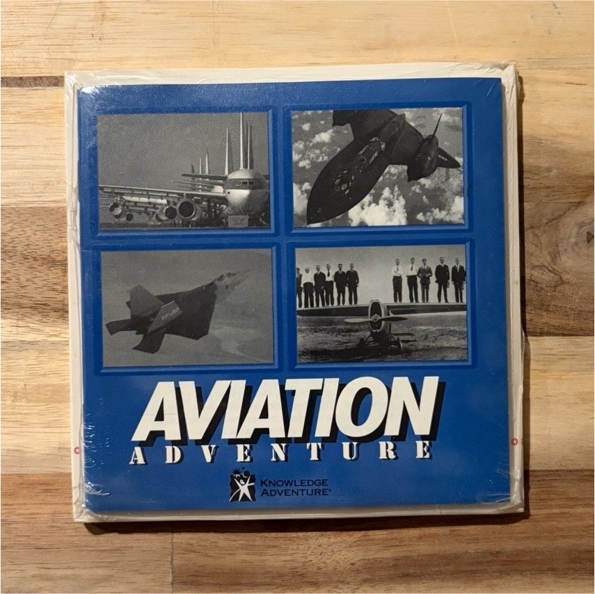 Aviation Adventure PC CD-ROM Factory Sealed Knowledge Adventure 1995 Vintage