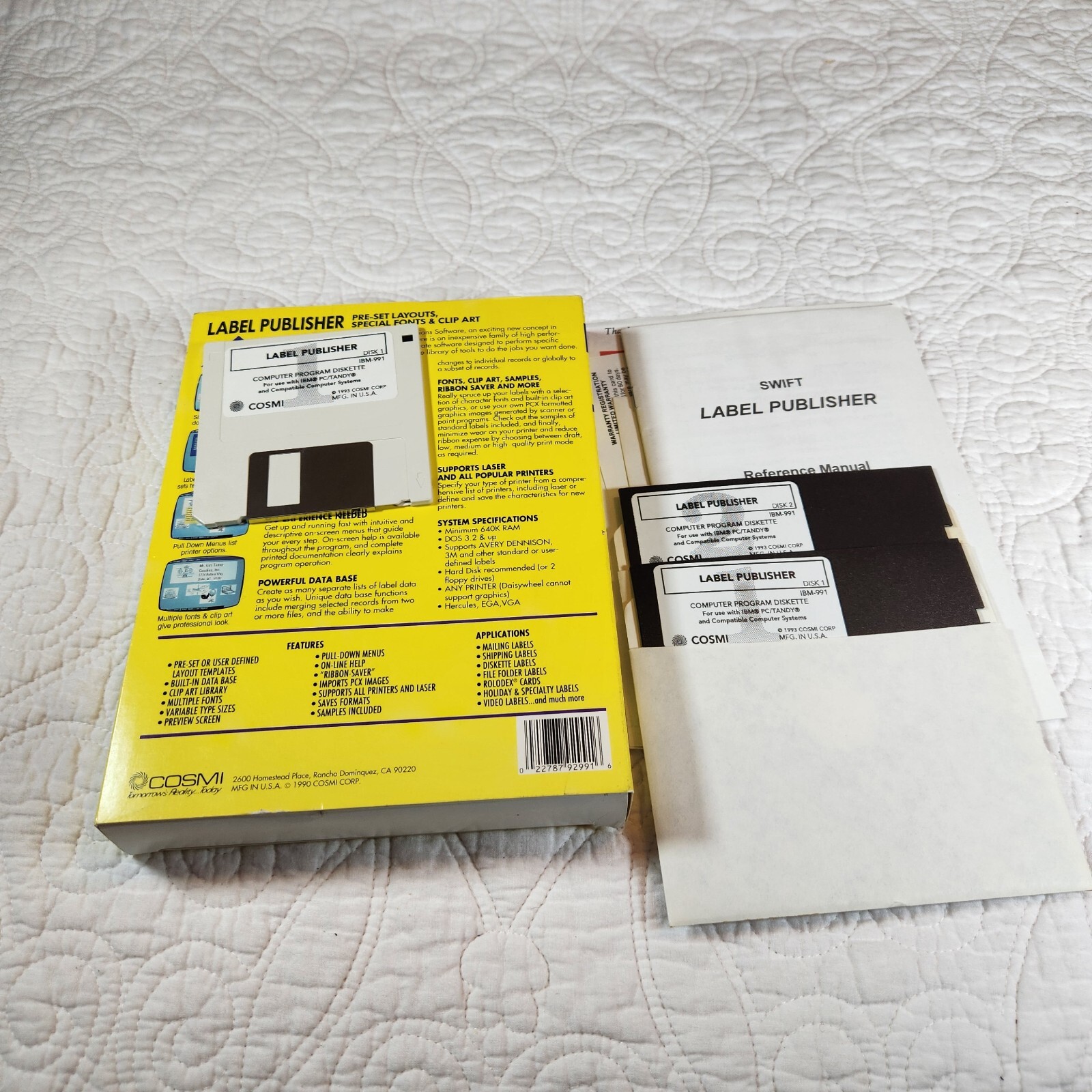 Swift Professional Home Office Label Publisher 3.5″ and 5.25″