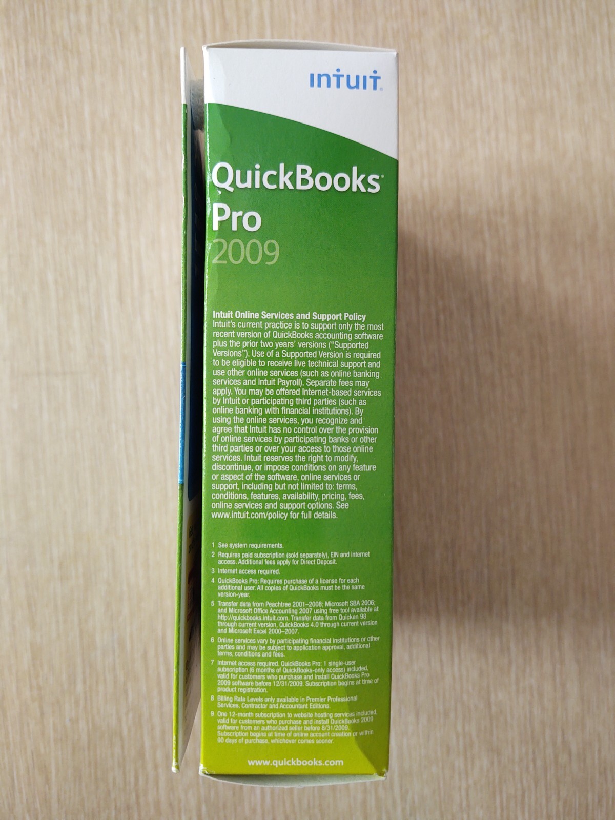 Intuit Quickbooks Accounting Desktop Pro 2009 for PC Window XP ~ NEW / SEALED!