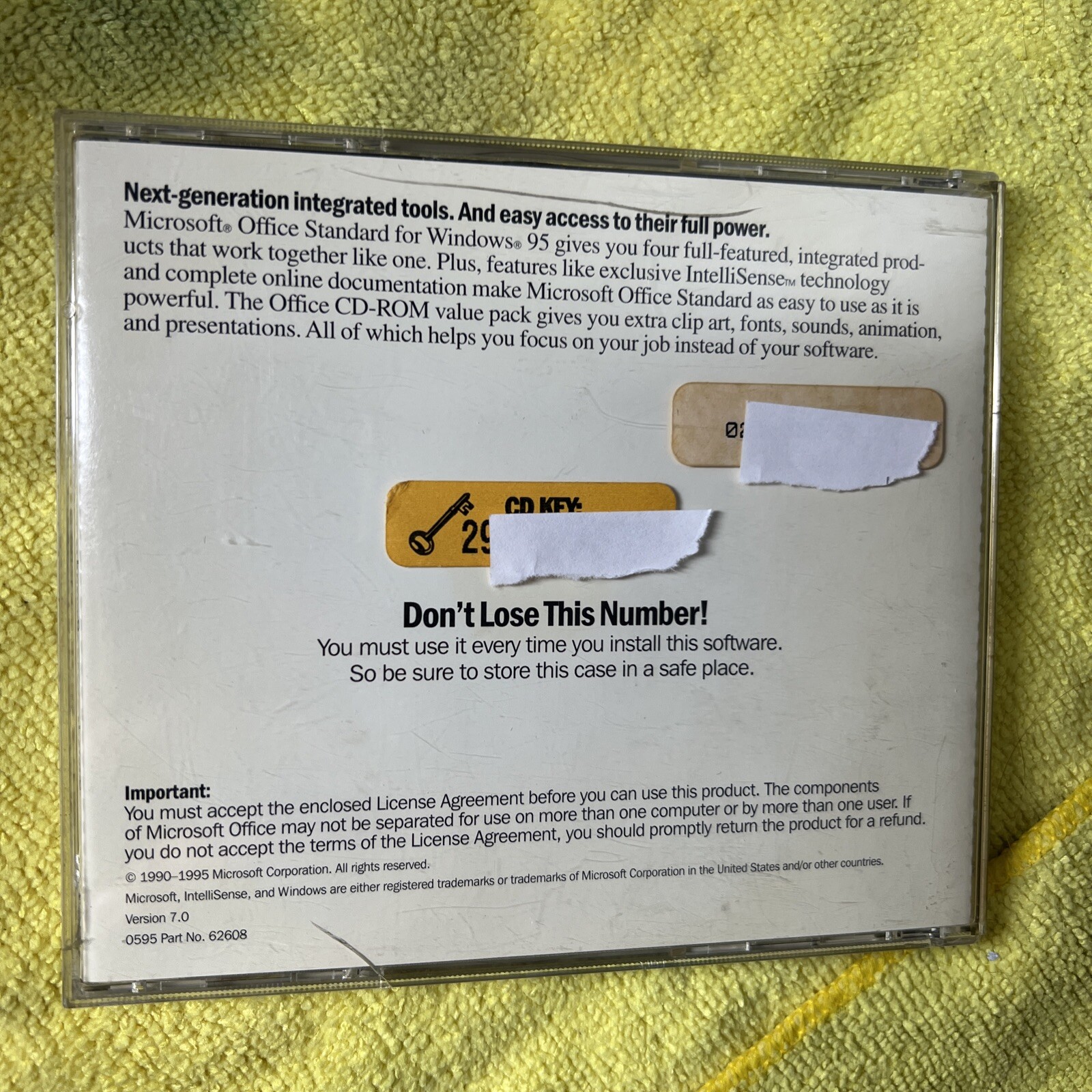 Microsoft Office Professional & Bookshelf Designed for Windows 95 with CD Key