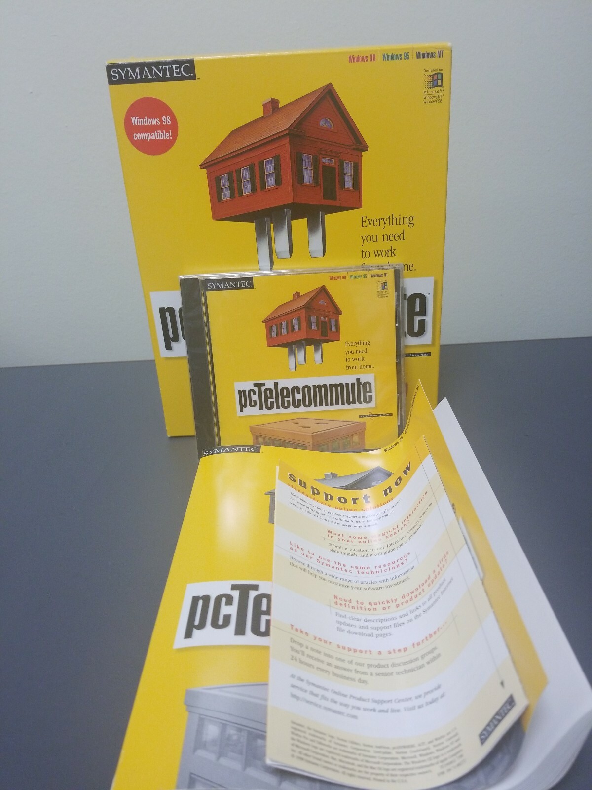 Symantec PCTELECOMMUTE PC COMPUTER WINDOWS for WINDOWS 98,95, NT,
