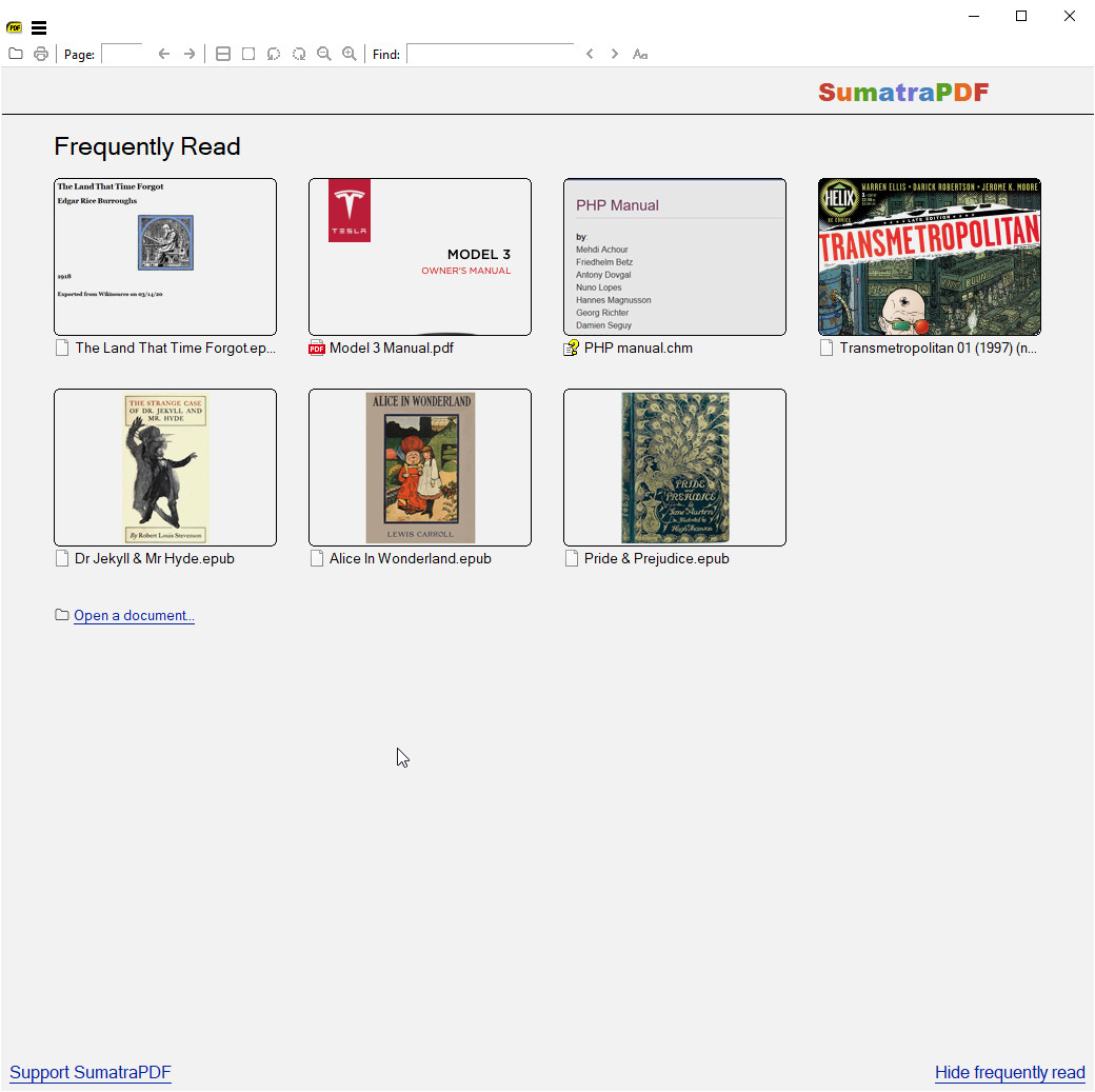 Sumatra eBook Reader | ePUB, MOBI, PDF, XPS | Windows | Free Shipping | DVD
