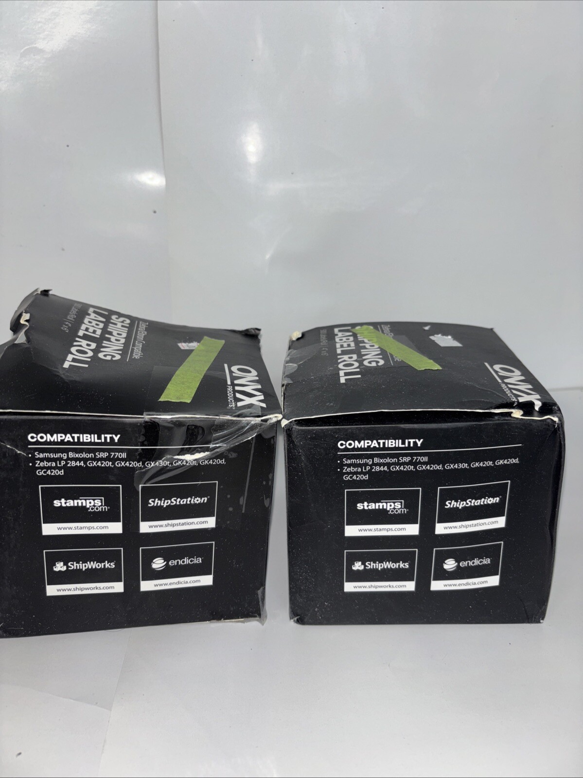 Onyx Shipping Label Roll 500 per roll 4″ x 6″lot Of 2