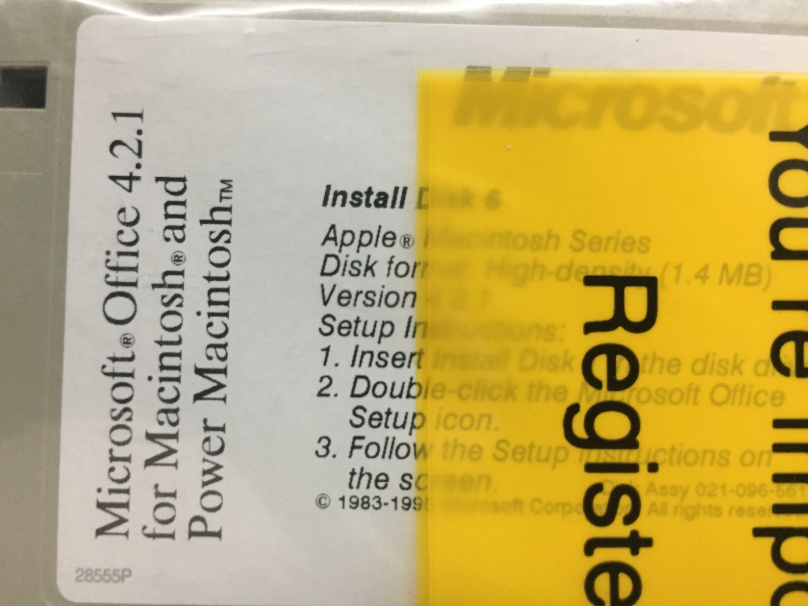 Unopened Microsoft Office 4.2.1 Apple Power Macintosh 34 disks , 1995