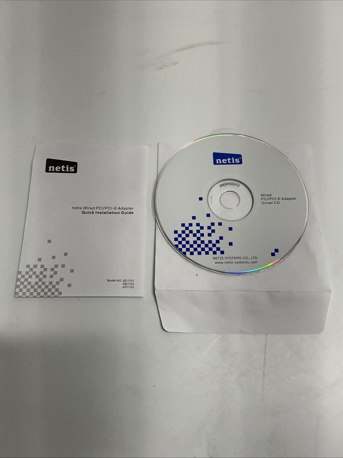 Netis AD1101 Wired PCI/PCIe Adapter Driver CD Installation Disc AA-944