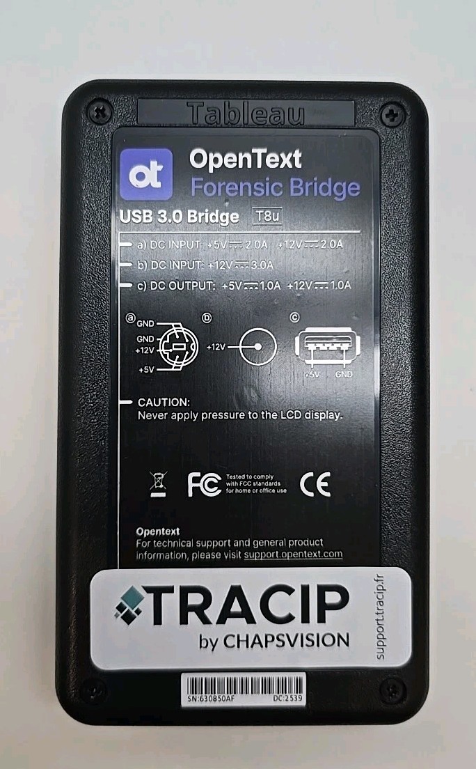 Tableau OpenText TK8u USB Forensics Bridge Kit New