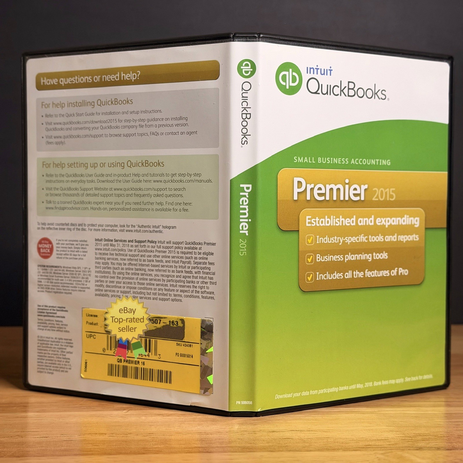 QuickBooks Desktop Premier 2015 Windows Accounting -NO SUBSCRIPTI0N- TESTED