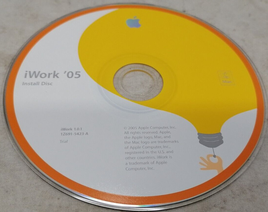 Apple iWork ’05 Trial Version CD