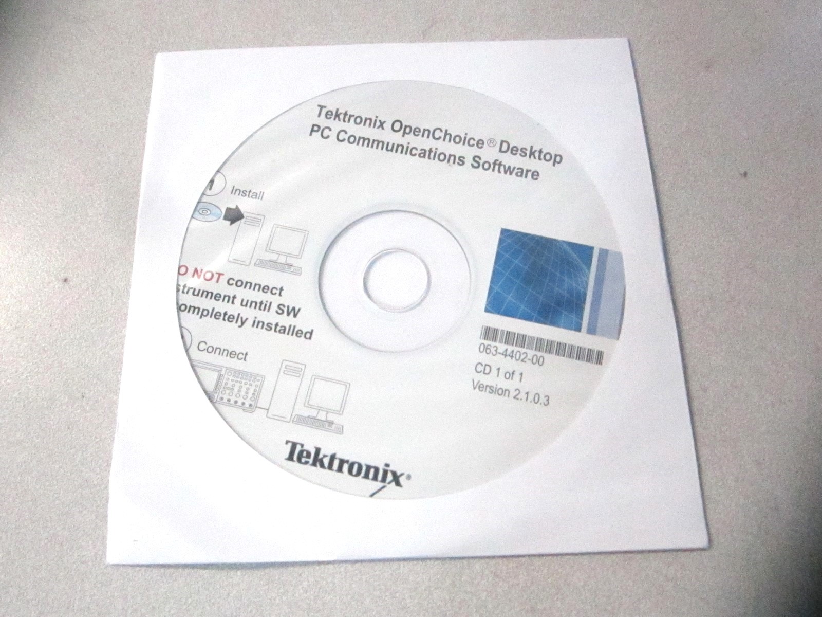 Tektronix Verison 2.1.0.3 OpenChoice Desktop PC Communications Software