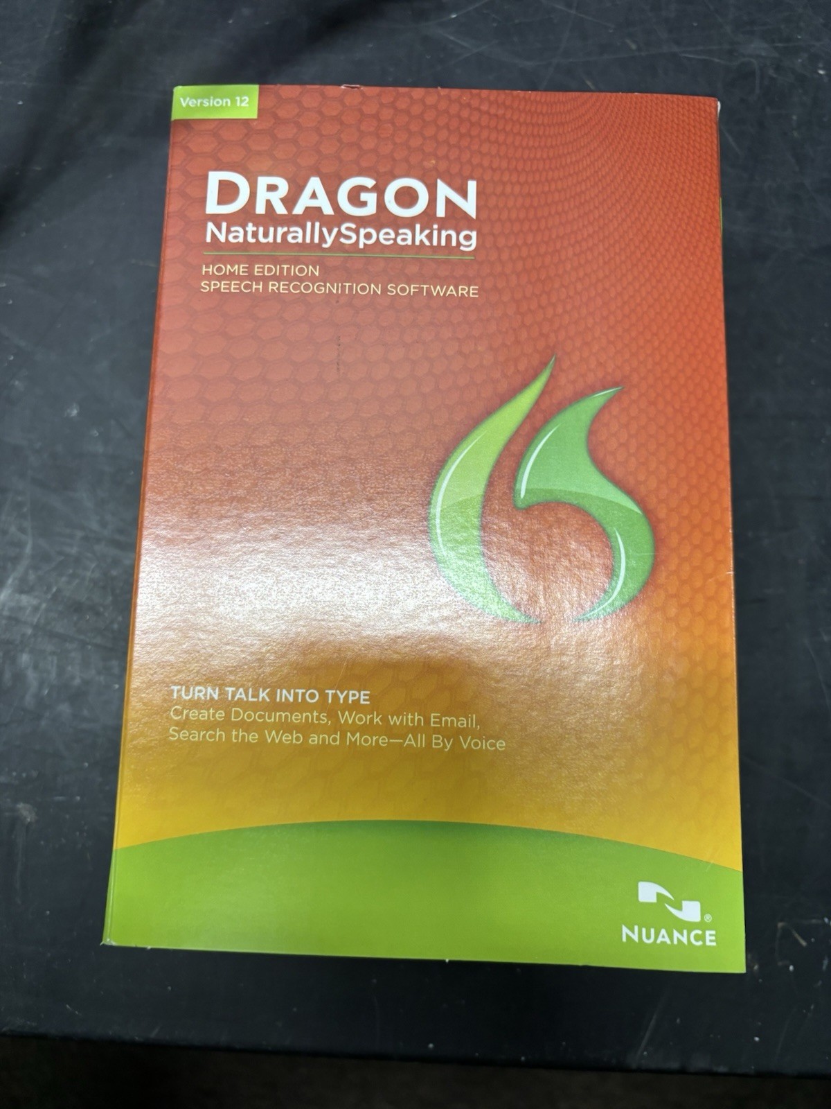 Nuance Dragon Naturally Speaking 12 Home Edition Speech Recognition Software