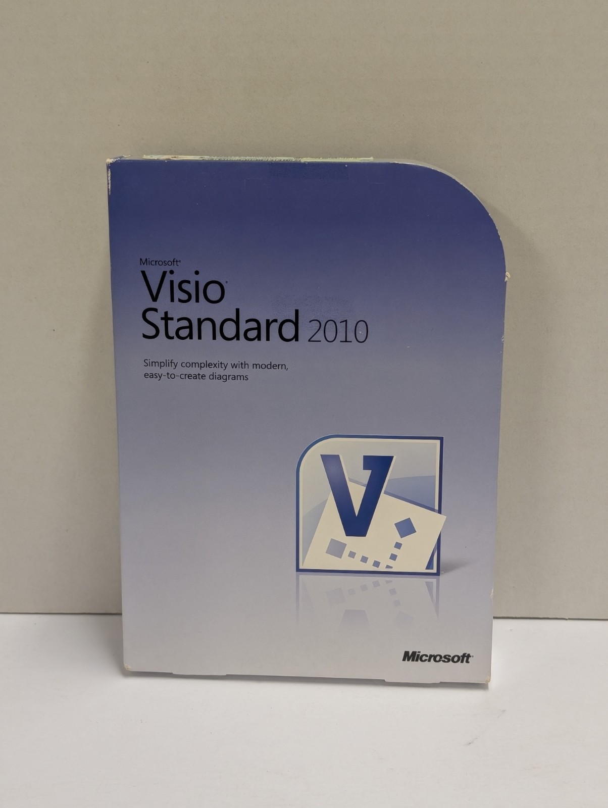 Microsoft Visio Standard 2010 Used Product Key Code Disc DVD Original Packaging