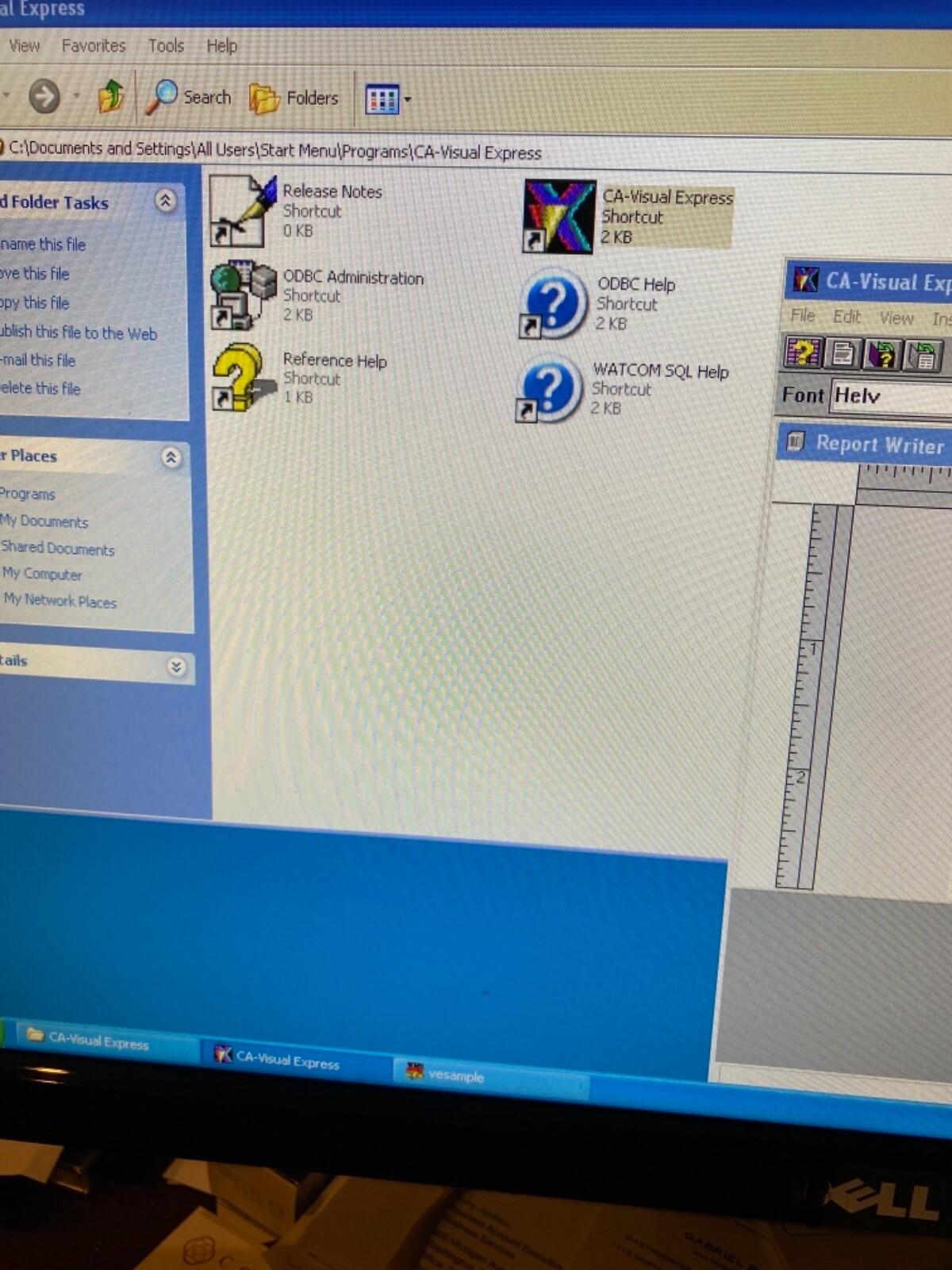 Opened CA-Visual Express 1.0 Software. 5 Disks. Never used to create anything.