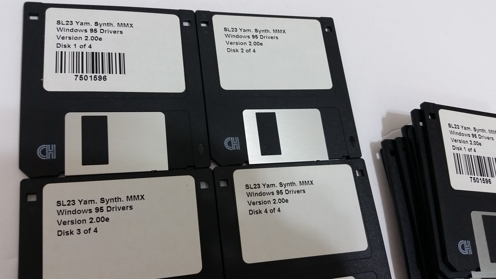 Large Wholesale Lot WINDOWS 95 Drivers 3.5” Disks SL23 Yam Synth MMX 6 Sets